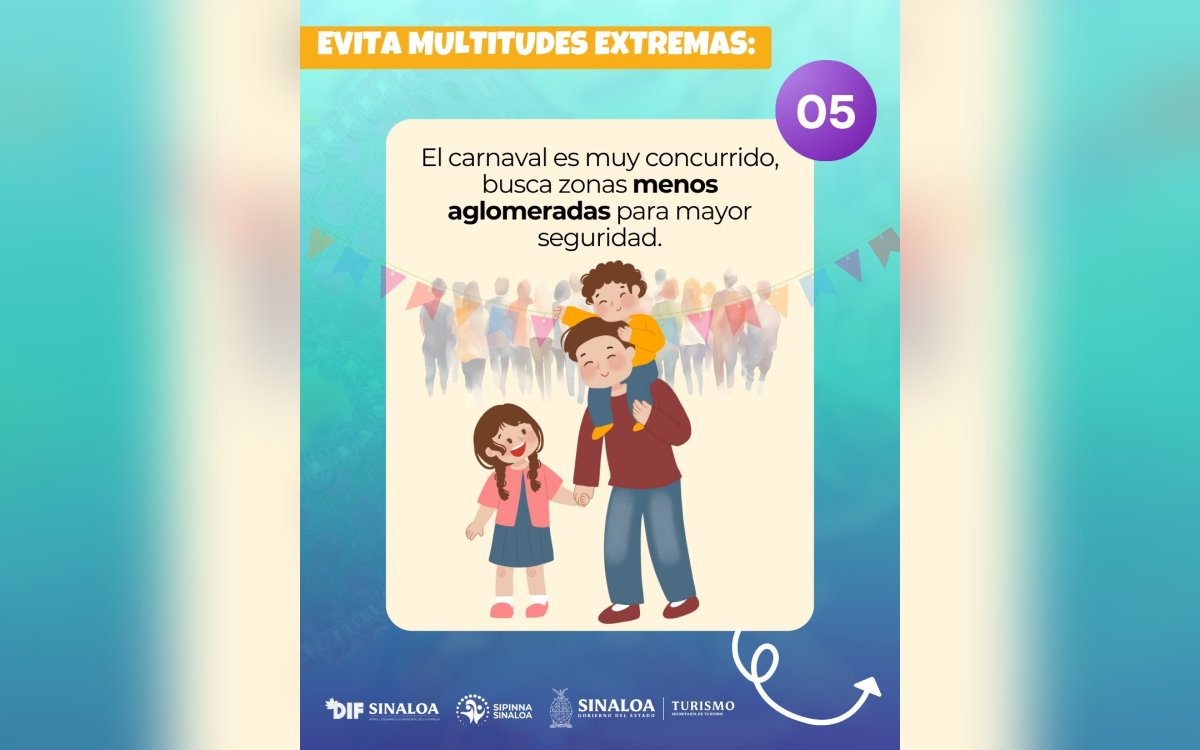 Seguridad y bienestar infantil durante el carnaval de Mazatlán