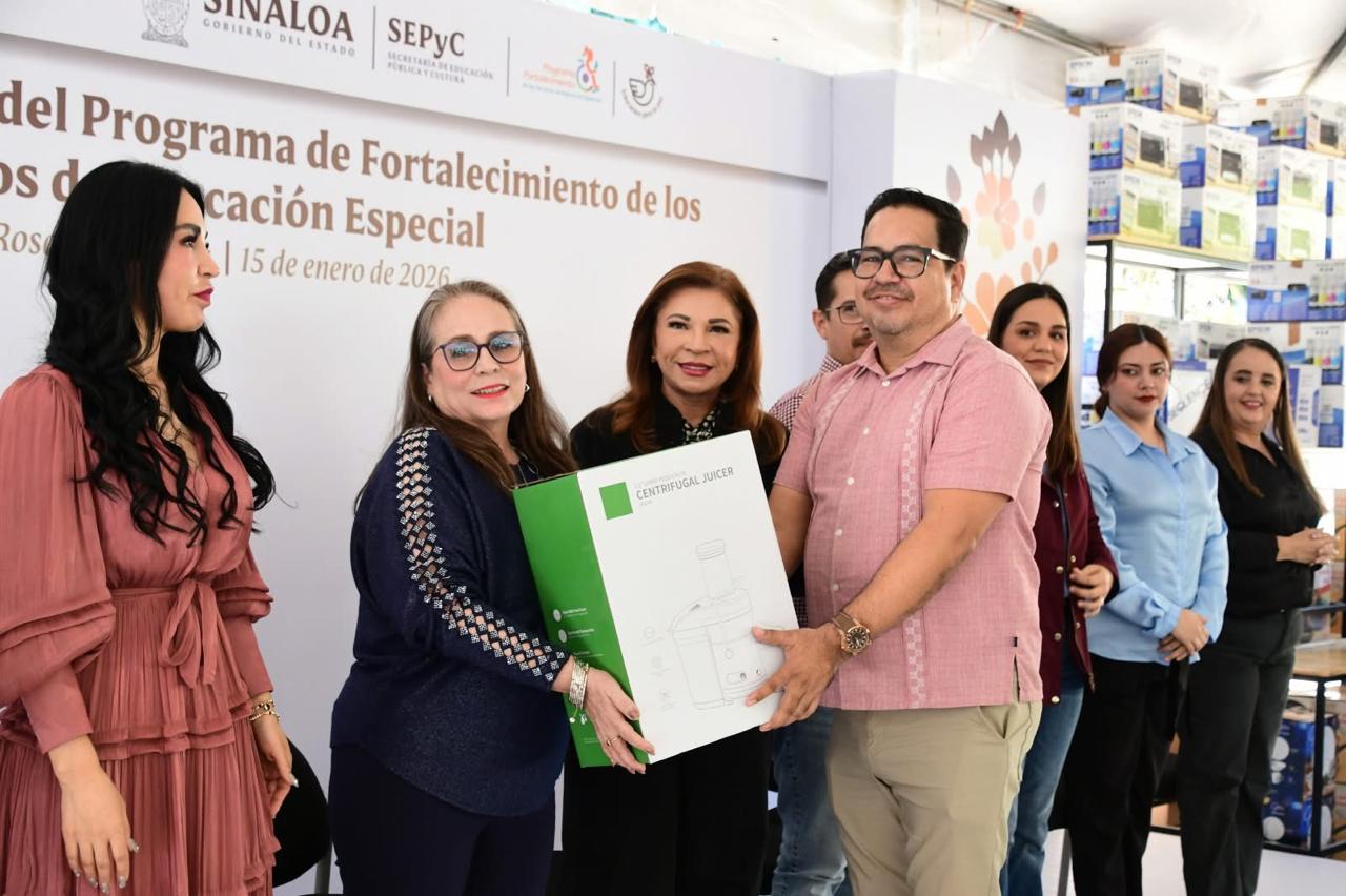 SEPyC entrega equipamiento a Educación Especial en Sinaloa