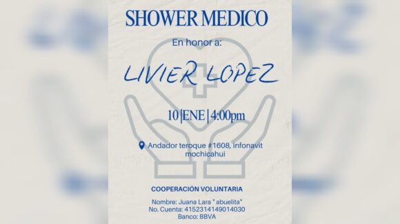 Invitan a shower médico para ayudar económicamente a joven estudiante con dengue grave en Los Mochis, Sinaloa