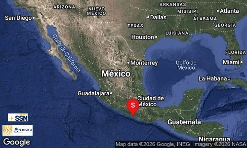 ¡Tiembla! Se registra sismo de magnitud 5.2 en Guerrero