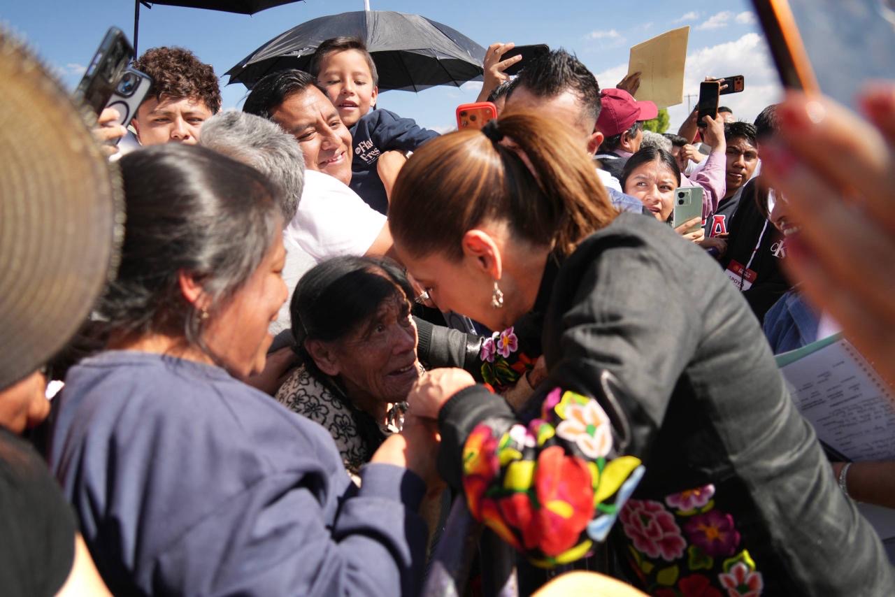 Claudia Sheinbaum supervisa construcción de Universidad Nacional Rosario Castellanos en Tlaxcala