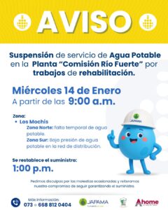 Suspensión de agua potable en Los Mochis