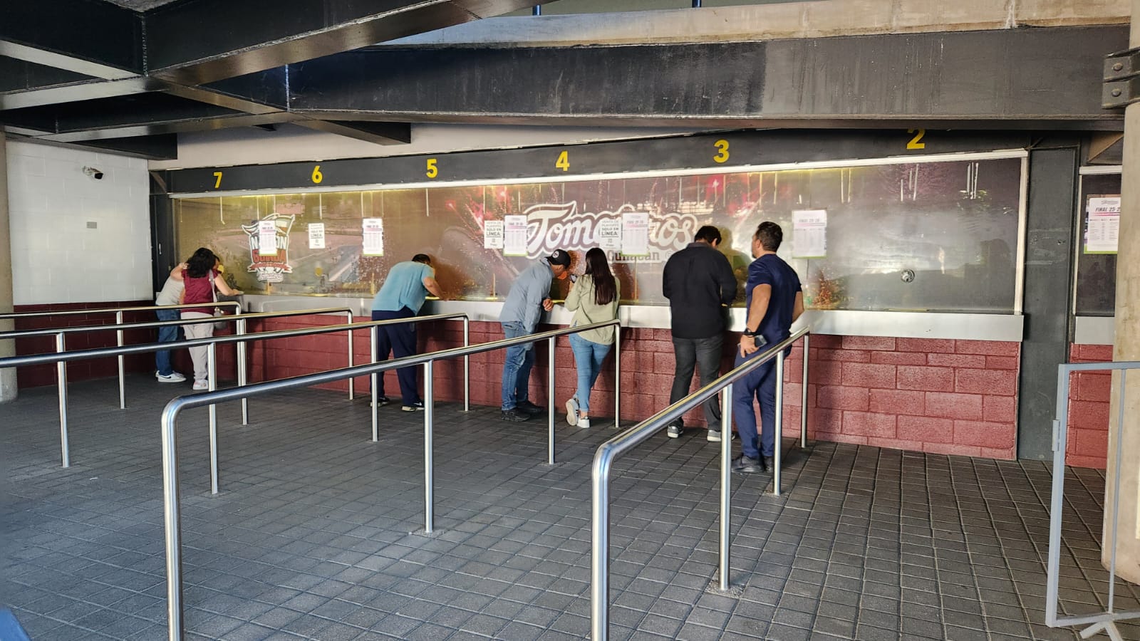 Taquillas del estadio de Los Tomateros de Culiacán
