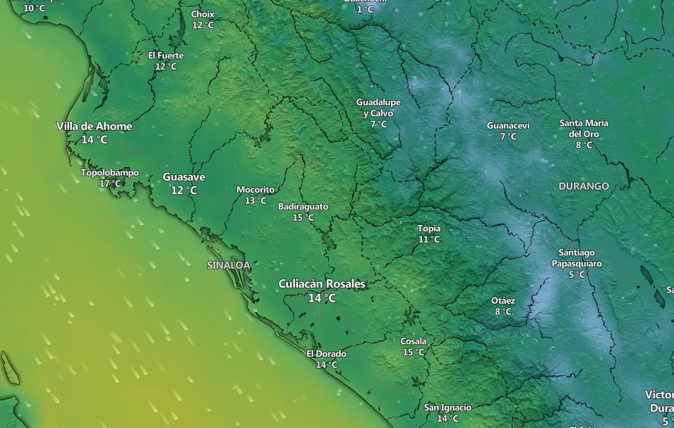 temperaturas en sinaloa