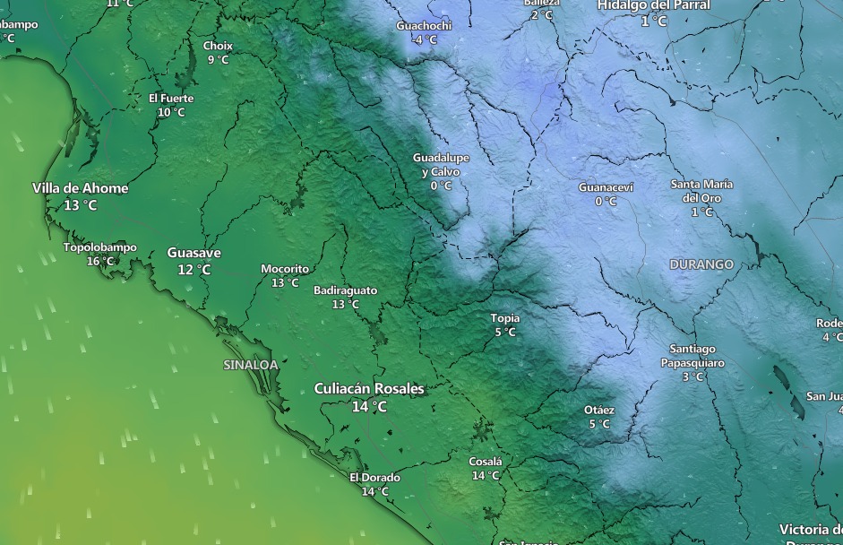 temperaturas en sinaloa