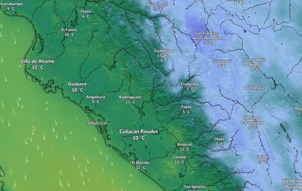 temperaturas en sinaloa