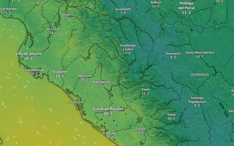clima en sinaloa y mexico