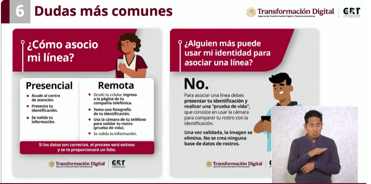 Información sobre las dudas de la vinculación de celulares
