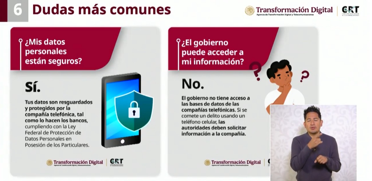Información sobre las dudas de la vinculación de celulares