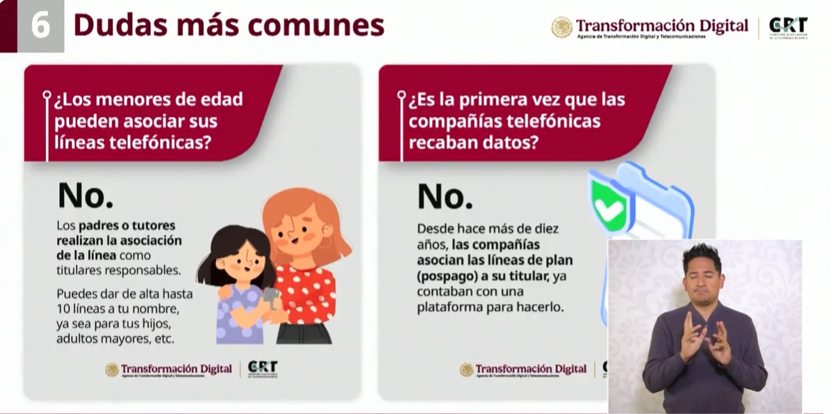 Información sobre las dudas de la vinculación de celulares