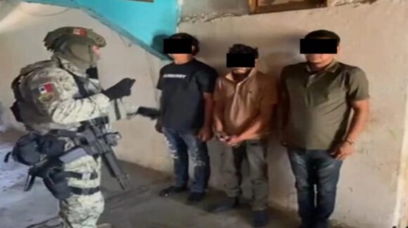 Detienen a tres hombres armados en Villa Juárez, Navolato, Sinaloa