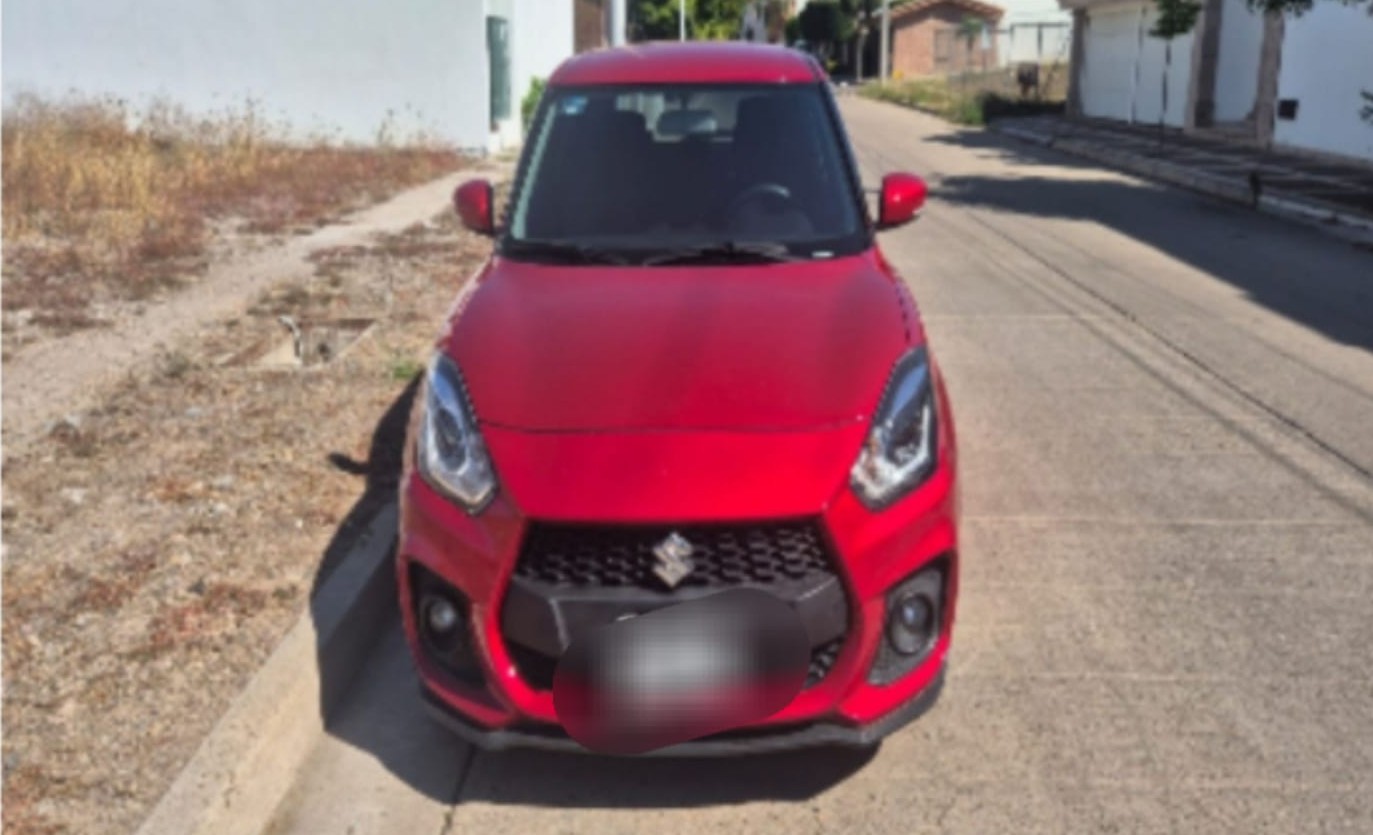 Vehículo asegurado en Sinaloa