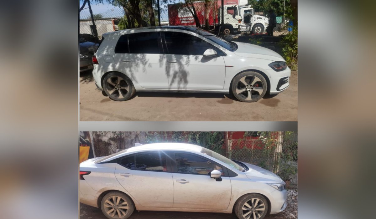 Vehículos asegurados en Sinaloa