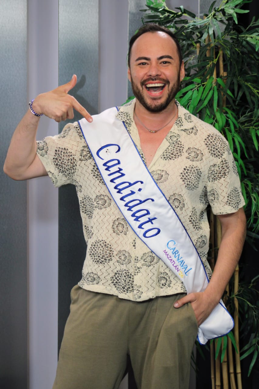 Víctor Guillermo Orrante Leal, candidato a Rey de la Alegría del Carnaval de Mazatlán