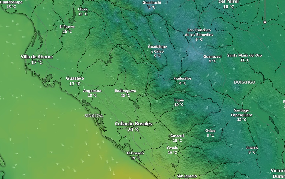 Clima en Sinaloa y México