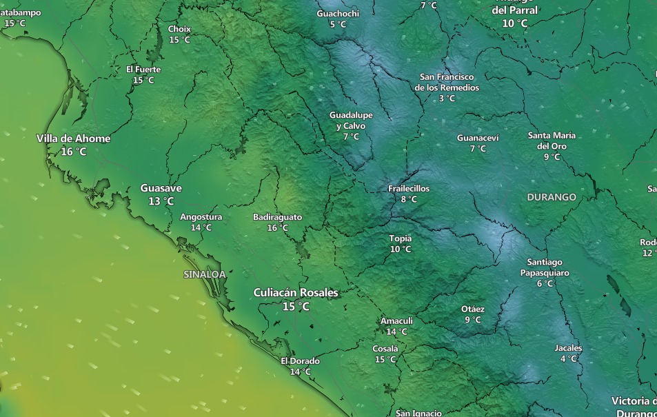 Clima en Sinaloa y México
