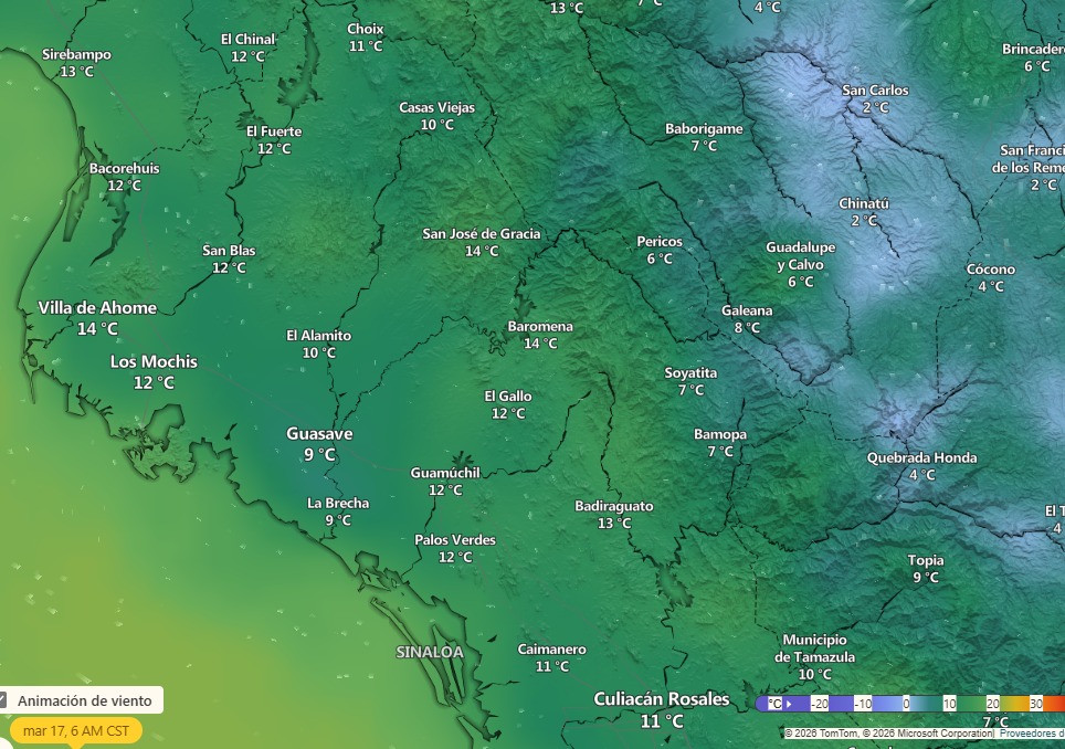 Clima en Sinaloa y México