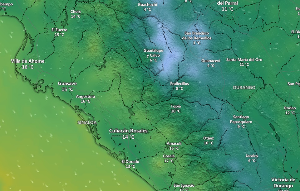 Clima en Sinaloa y México