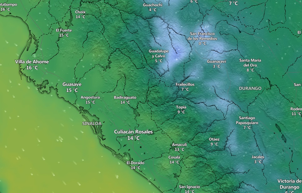 Clima en Sinaloa y México