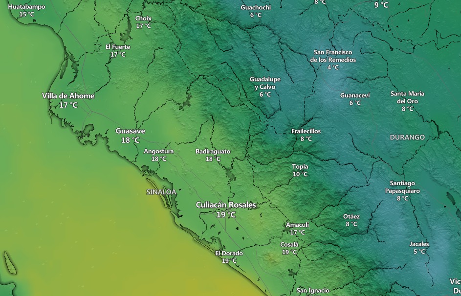 Clima en Sinaloa y México