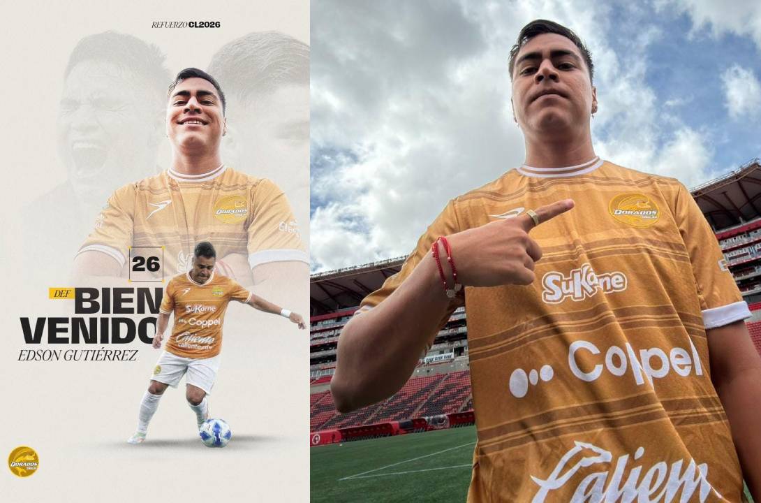 Edson Gutiérrez es nuevo jugador de los Dorados de Sinaloa