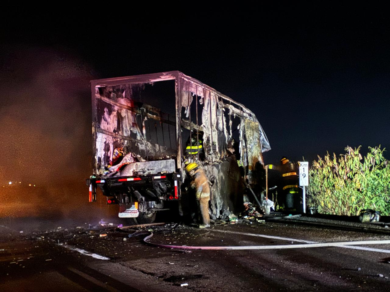 El accidente dejó no sola a una persona muerta, sino además calcinada