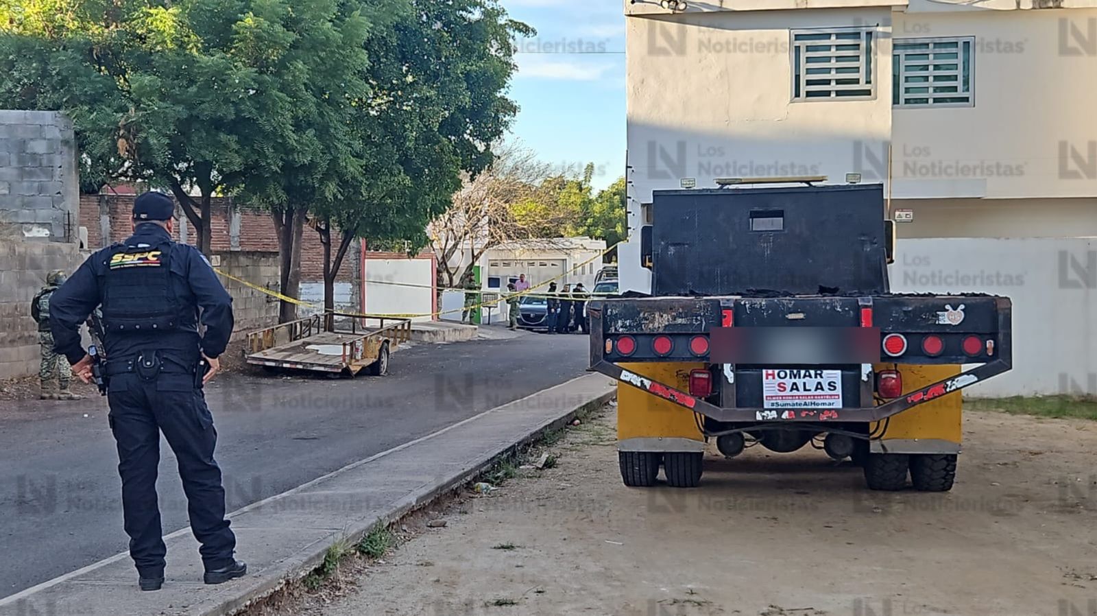 El domicilio de Homar Salas ya se encuentra resguardado por las autoridades