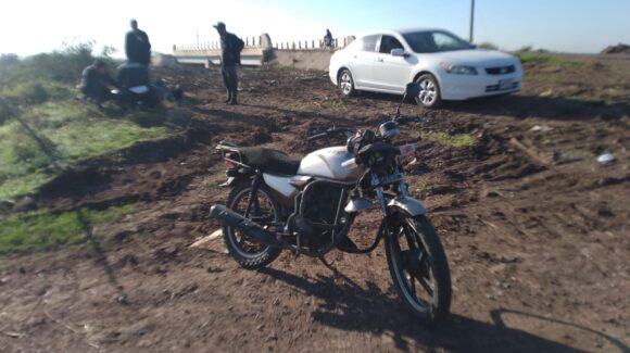 Motociclista resulta lesionado en choque sobre la carretera Angostura–La Reforma