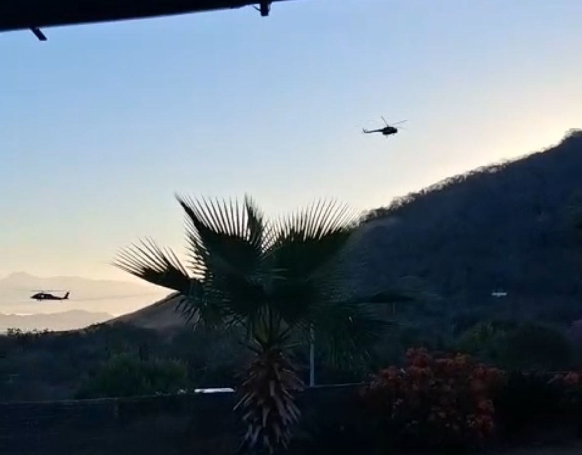 El sobrevuelo de helicópteros en El Limoncito se reportó desde temprano