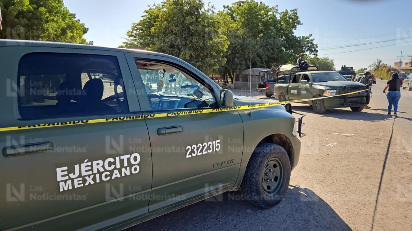 Elementos del Ejército Mexicano se encargaron de atender el caso del doble homicidio