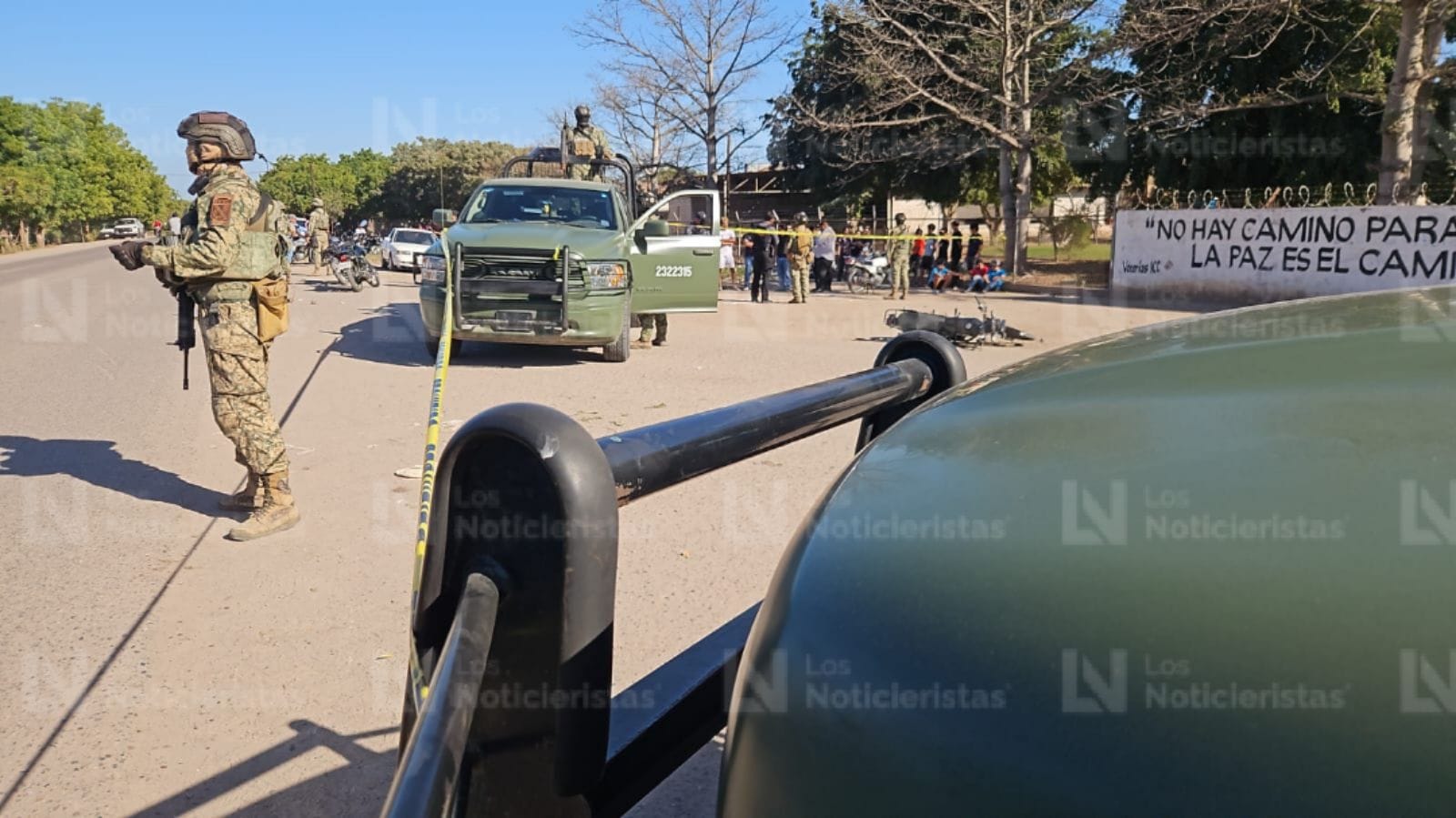Elementos del Ejército Mexicano se encargaron de atender el caso del doble homicidio