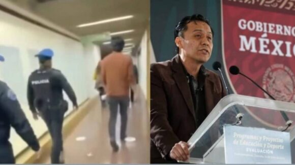 Intento de desalojo contra Marx Arriaga en oficinas de la SEP desata polémica