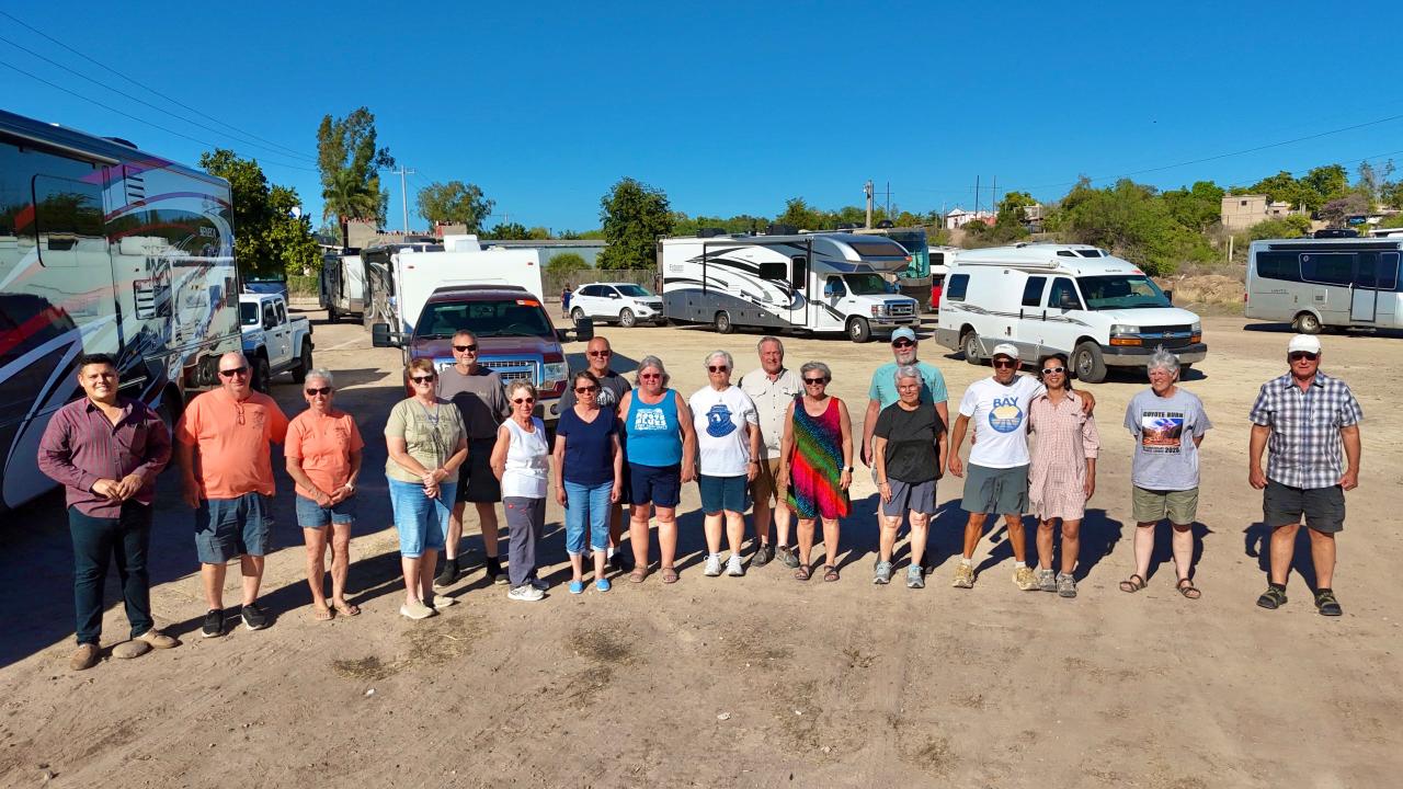 La caravana de estadounidenses planea disfrutar de la riqueza de la región