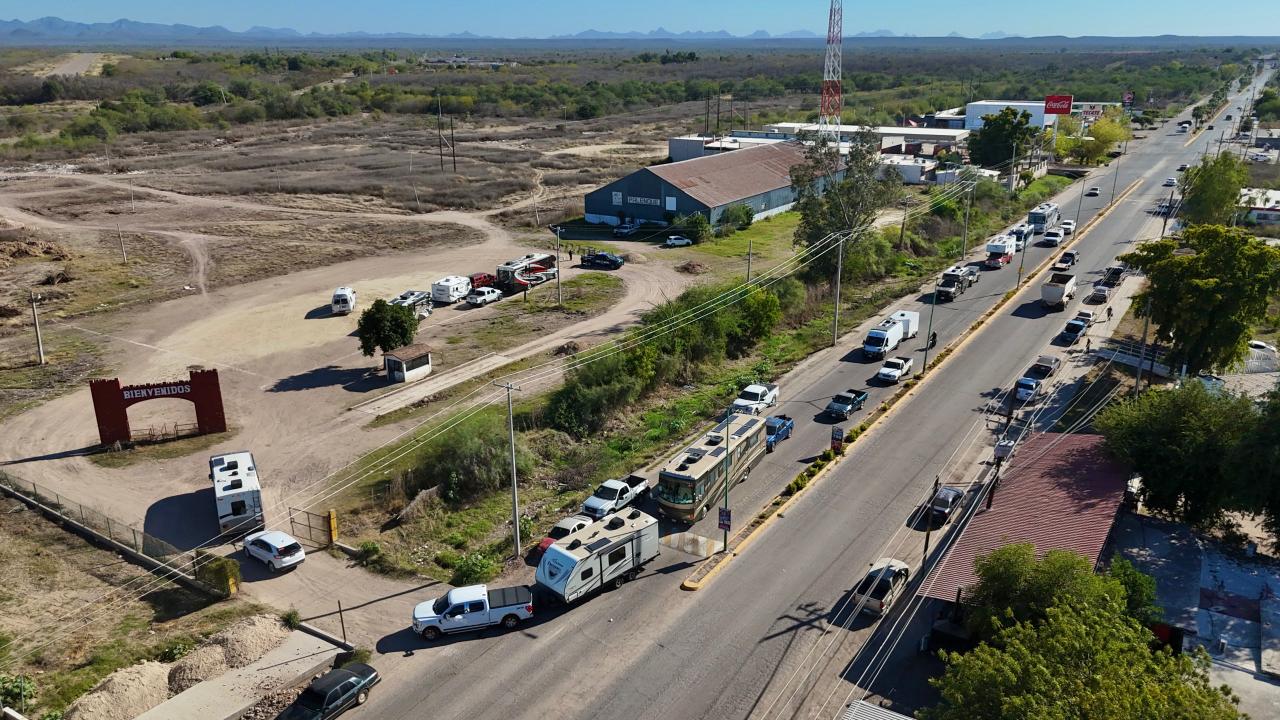 La caravana de estadounidenses planea disfrutar de la riqueza de la región