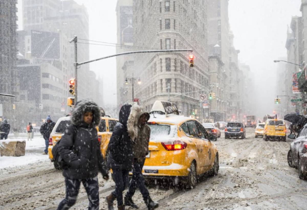 La ciudad de Nueva York un congelador