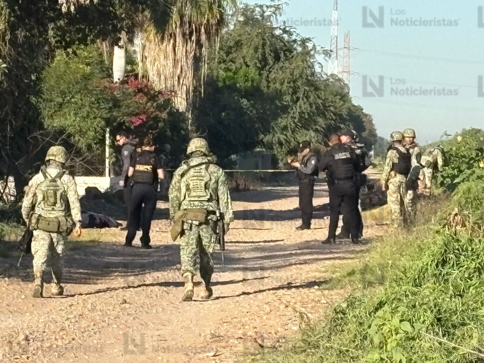 Los elementos del Ejército Mexicano fueron los primeros en llegar a la escena del crimen