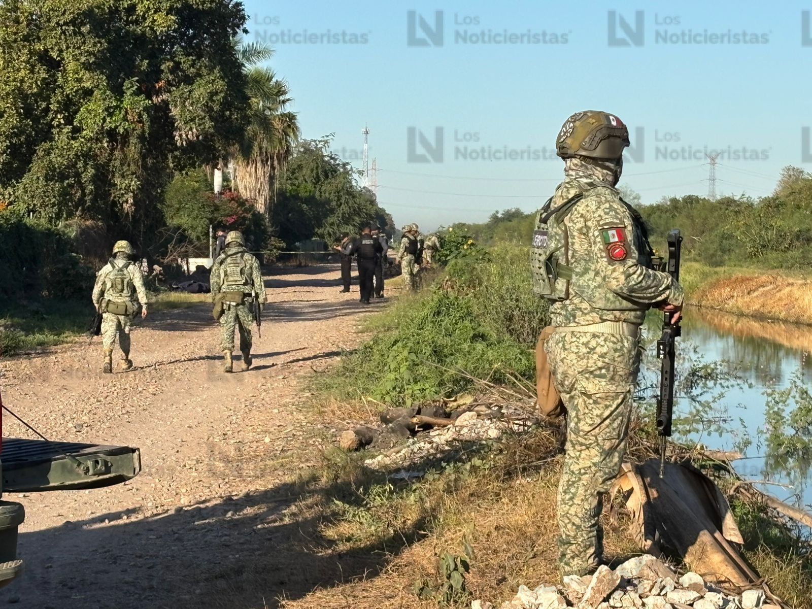 Los elementos del Ejército Mexicano fueron los primeros en llegar a la escena del crimen