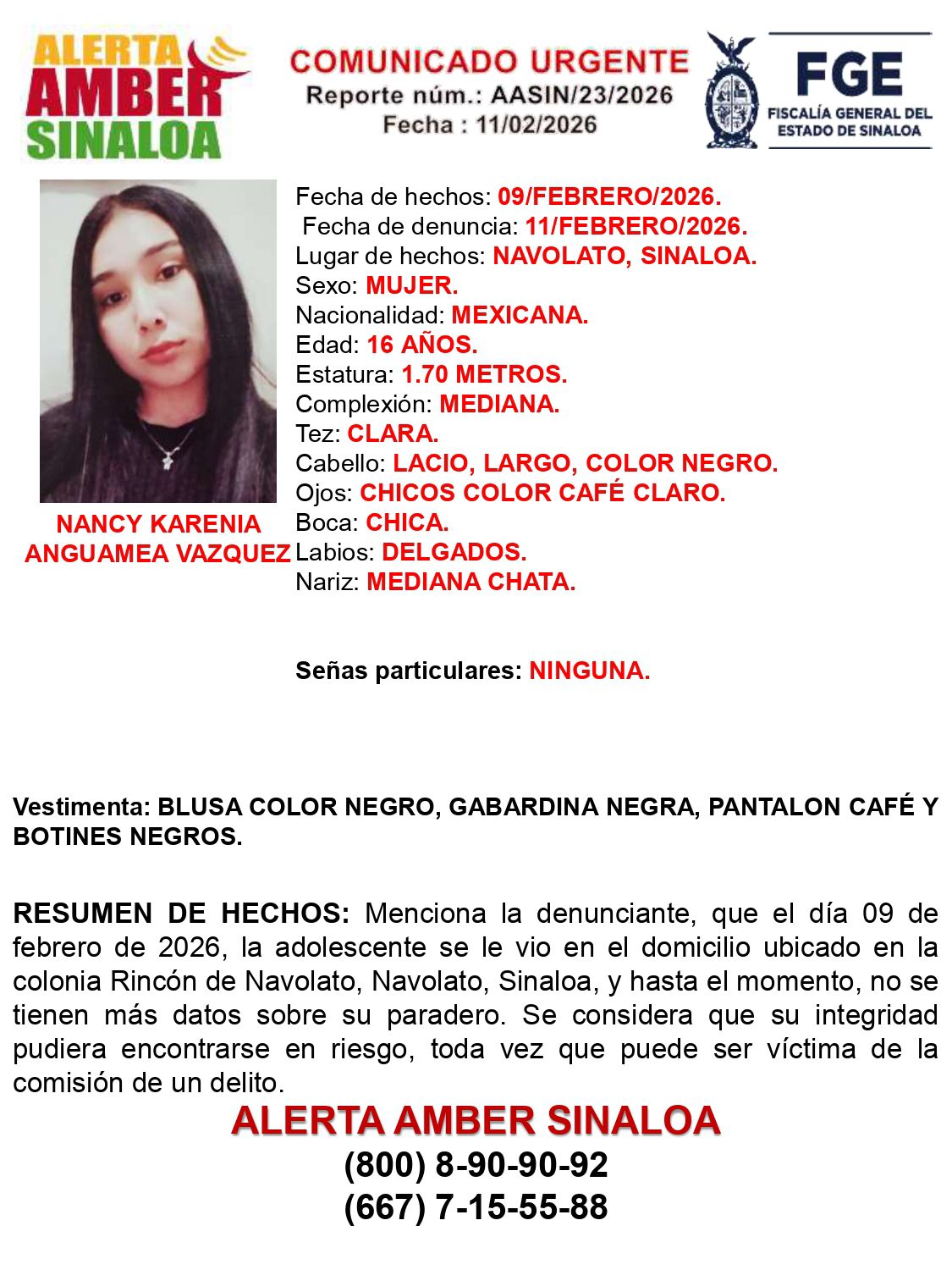 Mujeres desaparecidas en Culiacán y Navolato