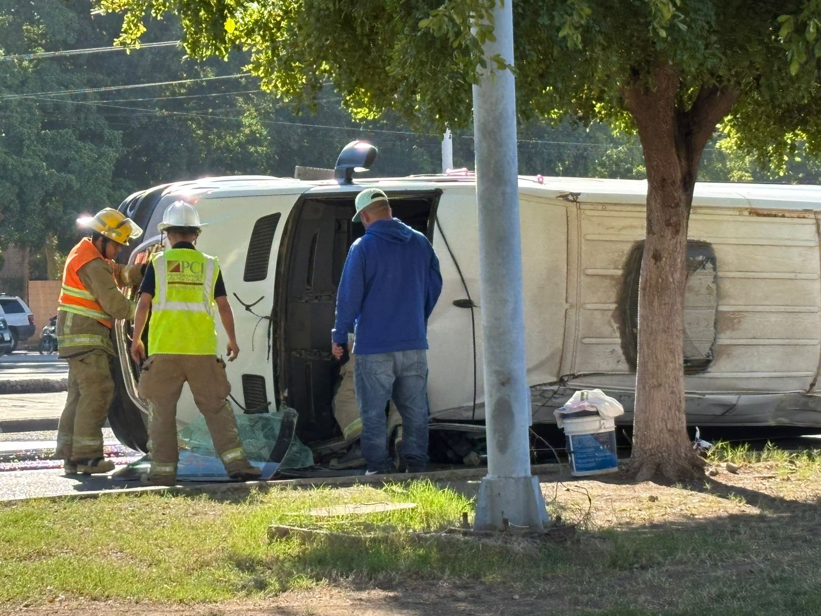 Pese a lo aparatoso del accidente no se presentaron lesionados de gravedad