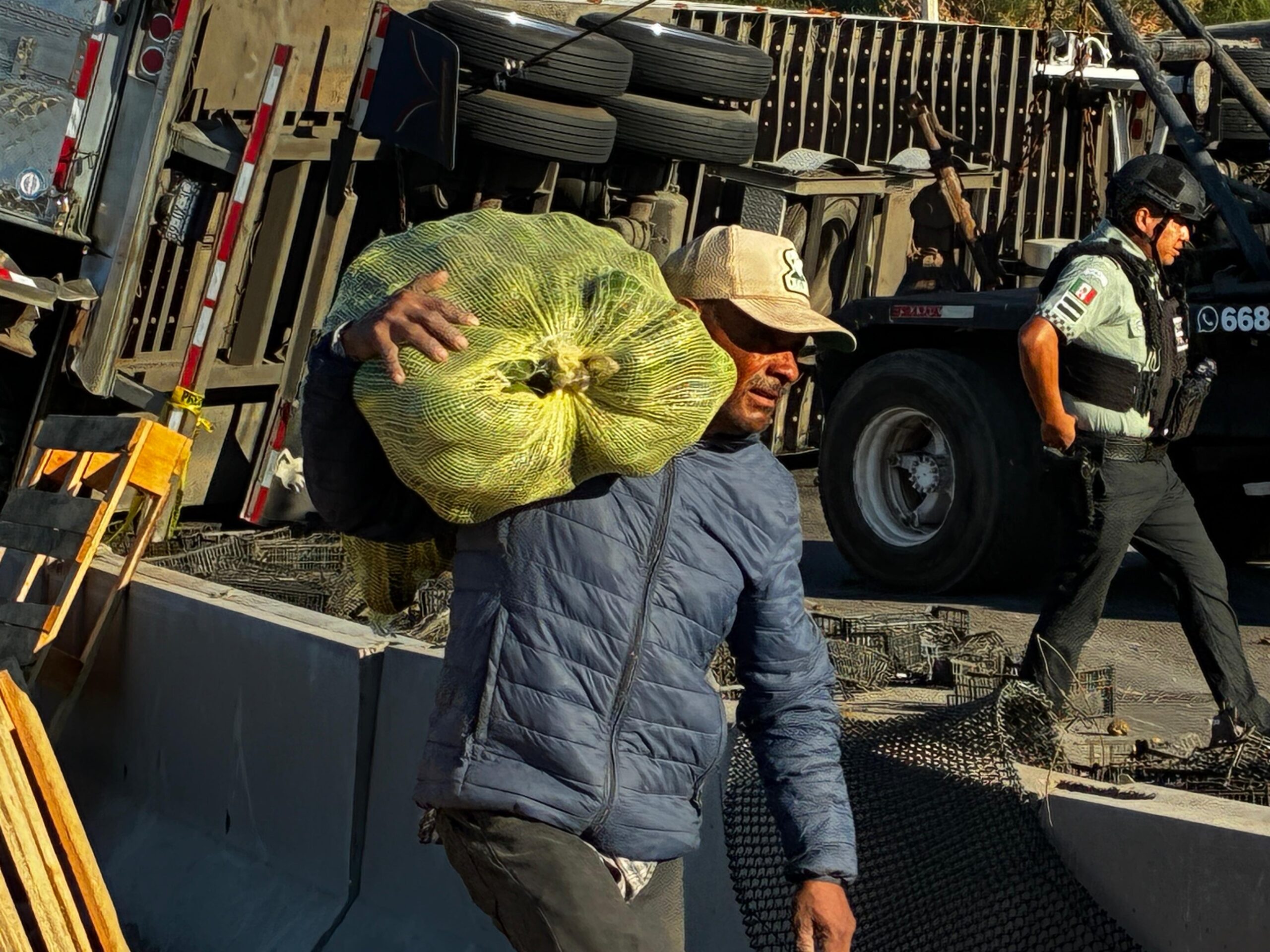 Por costales cargó la gente con los aguacates