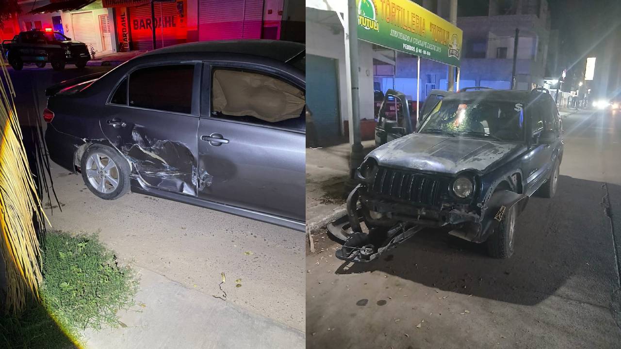 Por fortuna el choque no dejó consecuencias de consideración