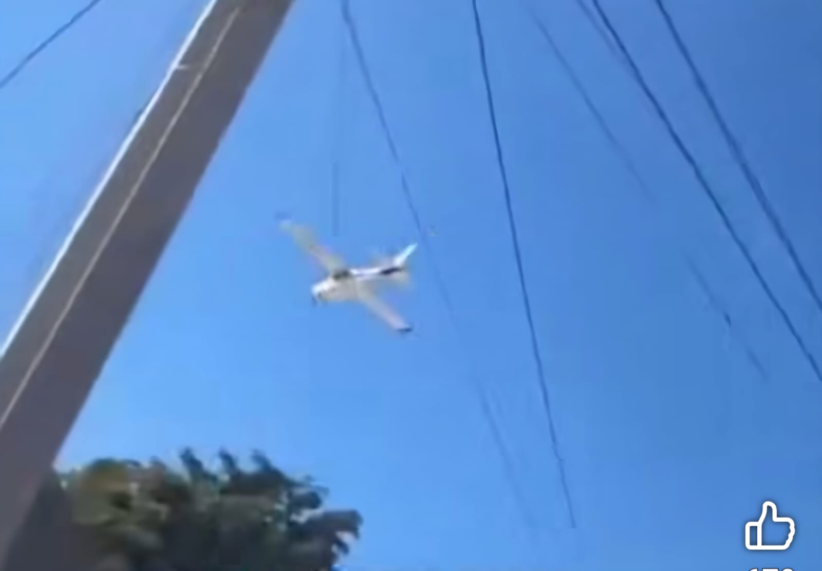 Vecinos de la zona lograron captar el momento