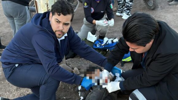 Accidente de motocicletas deja tres lesionados en Costa Rica de Culiacán, Sinaloa