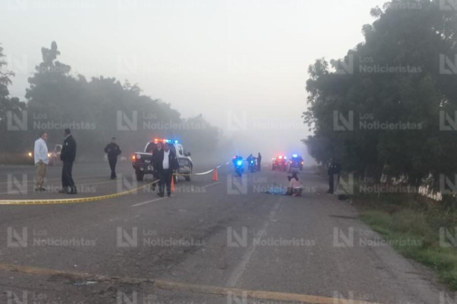 Accidente tipo derrape de motocicleta sobre la carretera Navolato – Altata