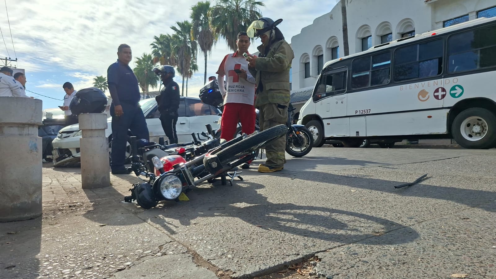 Accidente repartidos en Los Mochis