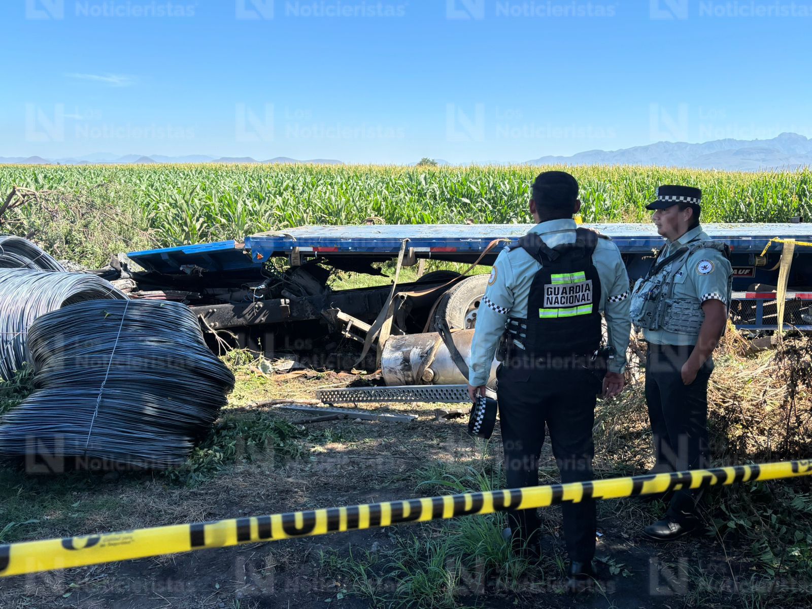 Accidente en la carretera Culiacán-Mazatlán a la altura de Pueblos Unidos