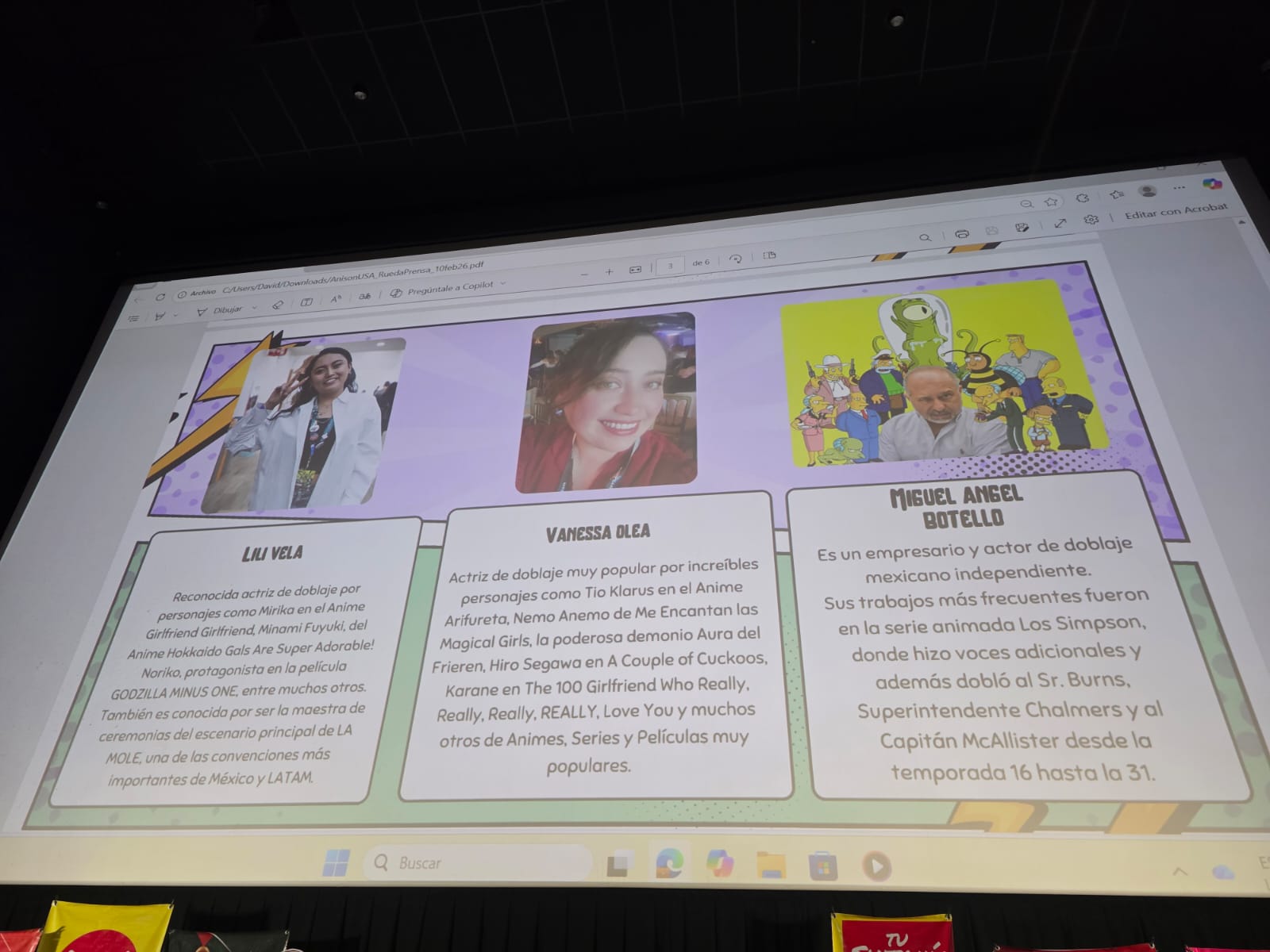 Rueda de prensa convención de anime “Anison USA”