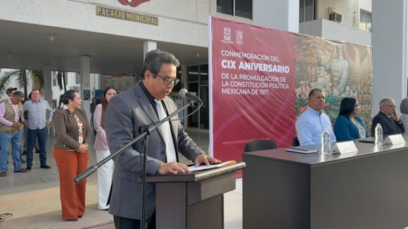 Conmemoran en Salvador Alvarado el 109 aniversario de la Constitución Mexicana