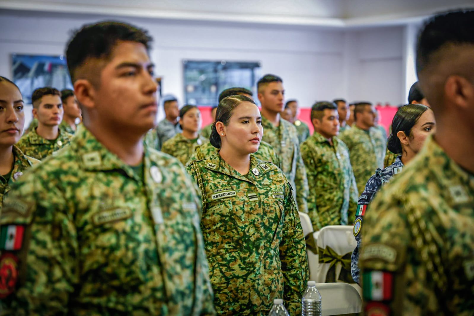 Personal militar en celebración de Aniversario del Ejército Mexicano