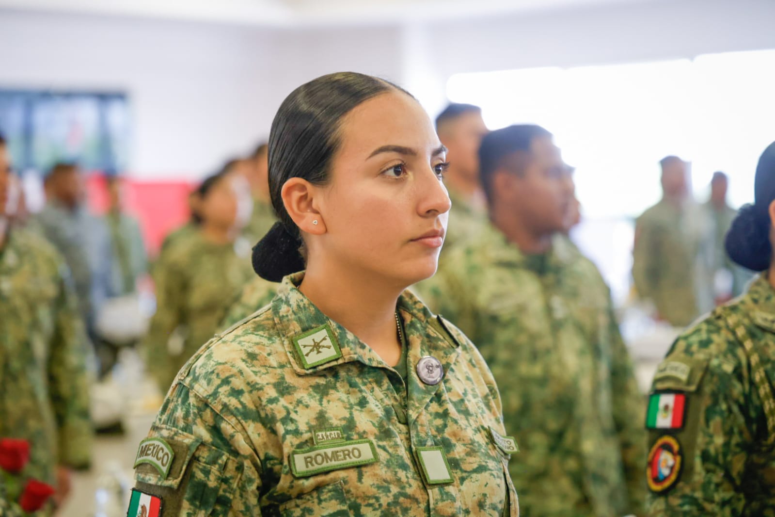 Personal militar en celebración de Aniversario del Ejército Mexicano